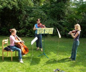 Kammermusik Ensemble während der Probe.