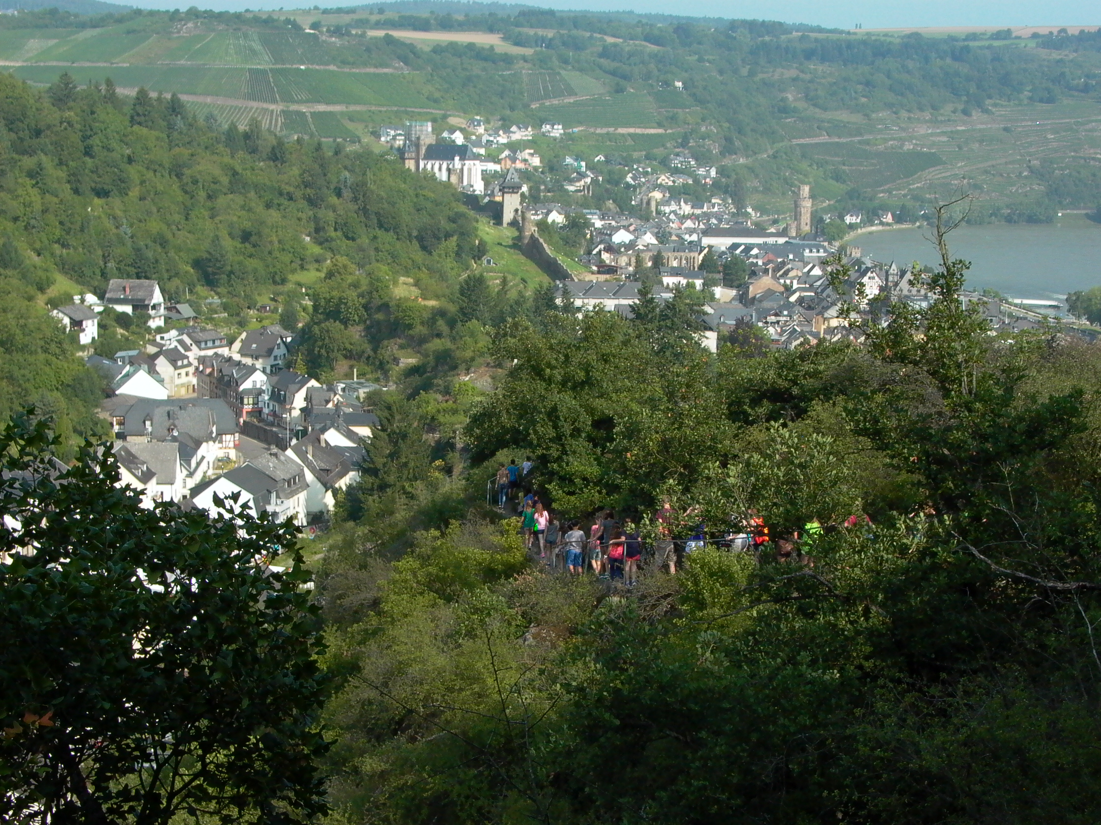 Die Teilnehmer während der Wanderung